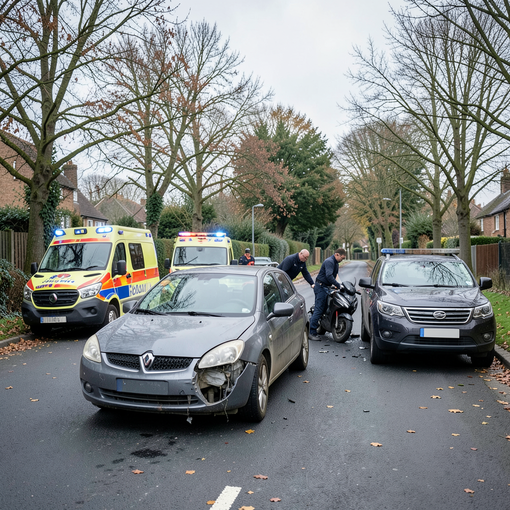 61-year-old scooter rider seriously injured in Bradford three-vehicle crash